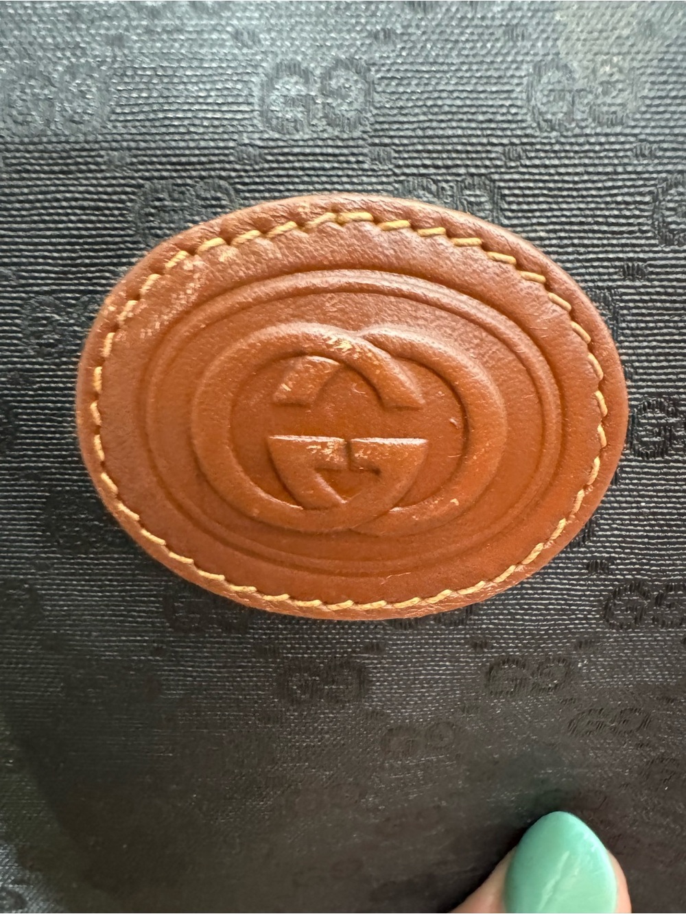 Gucci Black & Brown GG Monogram Crossbody - Picture 7 of 16